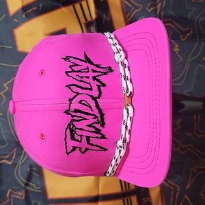 SOLD 3/19/22 Pink Chaos (1 of 48) Findlay Hats Snapback Pink Black Spooky